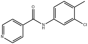 N-(3-chloro-4-methylphenyl)isonicotinamide Struktur