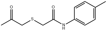 N-(4-methylphenyl)-2-[(2-oxopropyl)sulfanyl]acetamide Struktur