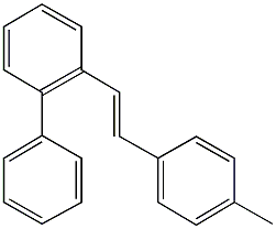 2-[2-(4-methylphenyl)vinyl]-1,1'-biphenyl Struktur