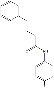 N-(4-methylphenyl)-4-phenylbutanamide Struktur