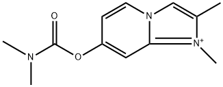 1,2-dimethylimidazo[1,2-a]pyridin-1-ium-7-yl dimethylcarbamate Struktur