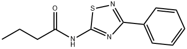 N-(3-phenyl-1,2,4-thiadiazol-5-yl)butanamide Struktur