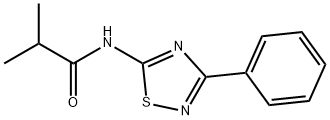 2-methyl-N-(3-phenyl-1,2,4-thiadiazol-5-yl)propanamide Struktur