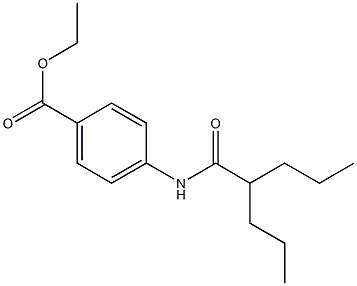 ethyl 4-[(2-propylpentanoyl)amino]benzoate Struktur