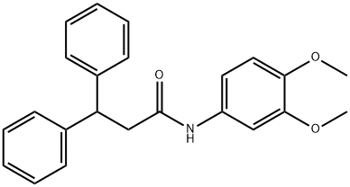 N-(3,4-dimethoxyphenyl)-3,3-diphenylpropanamide Struktur