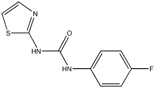 N-(4-fluorophenyl)-N'-(1,3-thiazol-2-yl)urea Struktur