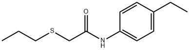 N-(4-ethylphenyl)-2-(propylsulfanyl)acetamide Struktur