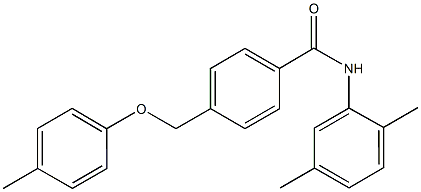 N-(2,5-dimethylphenyl)-4-[(4-methylphenoxy)methyl]benzamide Struktur