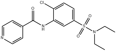 N-{2-chloro-5-[(diethylamino)sulfonyl]phenyl}isonicotinamide Struktur