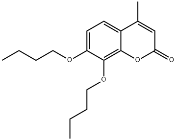 7,8-dibutoxy-4-methyl-2H-chromen-2-one Struktur