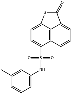 N-(3-methylphenyl)-2-oxo-2H-naphtho[1,8-bc]thiophene-6-sulfonamide Struktur