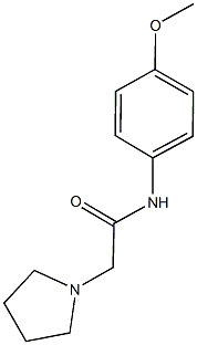 N-(4-methoxyphenyl)-2-(1-pyrrolidinyl)acetamide Struktur