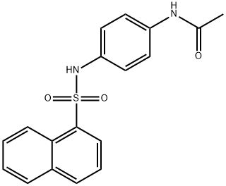 N-{4-[(1-naphthylsulfonyl)amino]phenyl}acetamide Struktur