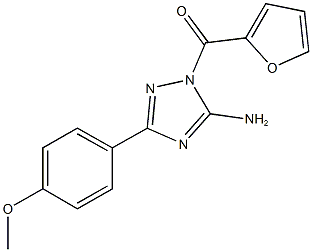 1-(2-furoyl)-3-(4-methoxyphenyl)-1H-1,2,4-triazol-5-ylamine Struktur