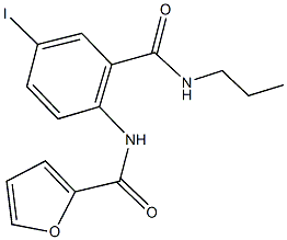 N-{4-iodo-2-[(propylamino)carbonyl]phenyl}-2-furamide Struktur