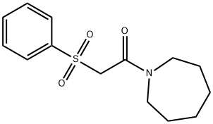 2-(1-azepanyl)-2-oxoethylphenylsulfone Struktur