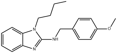 N-(1-butyl-1H-benzimidazol-2-yl)-N-(4-methoxybenzyl)amine Struktur