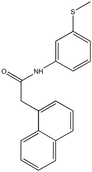 N-[3-(methylsulfanyl)phenyl]-2-(1-naphthyl)acetamide Struktur