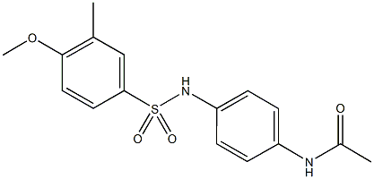 N-(4-{[(4-methoxy-3-methylphenyl)sulfonyl]amino}phenyl)acetamide Struktur