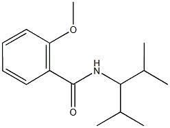 N-(1-isopropyl-2-methylpropyl)-2-methoxybenzamide Struktur