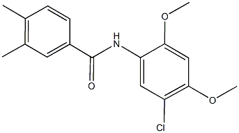 N-(5-chloro-2,4-dimethoxyphenyl)-3,4-dimethylbenzamide Struktur