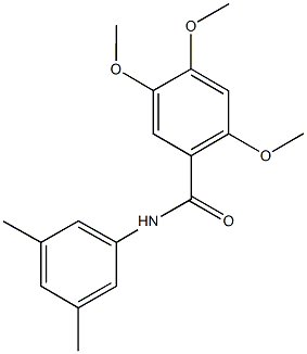 N-(3,5-dimethylphenyl)-2,4,5-trimethoxybenzamide Struktur