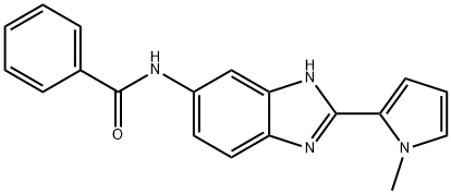 N-[2-(1-methyl-1H-pyrrol-2-yl)-1H-benzimidazol-5-yl]benzamide Struktur