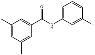 N-(3-fluorophenyl)-3,5-dimethylbenzamide Struktur