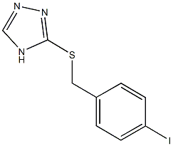 3-[(4-iodobenzyl)thio]-4H-1,2,4-triazole Struktur