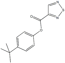 4-tert-butylphenyl 1,2,5-thiadiazole-3-carboxylate Struktur