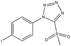 1-(4-iodophenyl)-1H-tetraazol-5-yl methyl sulfone Struktur