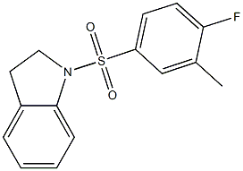 1-[(4-fluoro-3-methylphenyl)sulfonyl]indoline Struktur