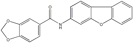 N-dibenzo[b,d]furan-3-yl-1,3-benzodioxole-5-carboxamide Struktur