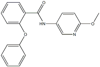 N-(6-methoxy-3-pyridinyl)-2-phenoxybenzamide Struktur