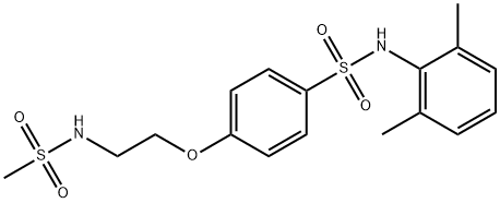 N-(2,6-dimethylphenyl)-4-{2-[(methylsulfonyl)amino]ethoxy}benzenesulfonamide Struktur