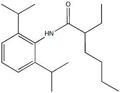 N-(2,6-diisopropylphenyl)-2-ethylhexanamide Struktur