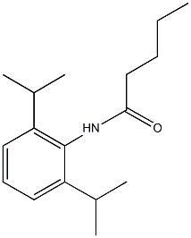 N-(2,6-diisopropylphenyl)pentanamide Struktur