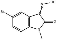 5-bromo-1-methyl-1H-indole-2,3-dione 3-oxime Struktur