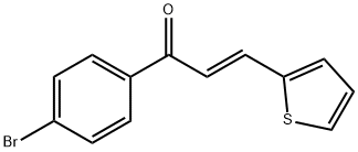 1-(4-bromophenyl)-3-(2-thienyl)-2-propen-1-one Struktur