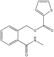 2-[(methylamino)carbonyl]benzyl 2-thiophenecarboxylate Struktur