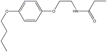 N-[2-(4-butoxyphenoxy)ethyl]propanamide Struktur