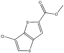 methyl 6-chlorothieno[3,2-b]thiophene-2-carboxylate Struktur