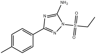 1-(ethylsulfonyl)-3-(4-methylphenyl)-1H-1,2,4-triazol-5-ylamine Struktur