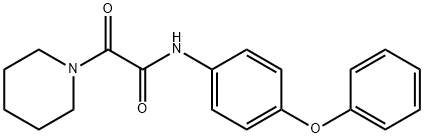 2-oxo-N-(4-phenoxyphenyl)-2-(1-piperidinyl)acetamide Struktur