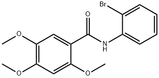 N-(2-bromophenyl)-2,4,5-trimethoxybenzamide Struktur