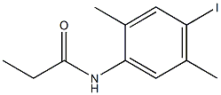 N-(4-iodo-2,5-dimethylphenyl)propanamide Struktur