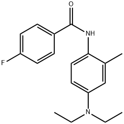 N-[4-(diethylamino)-2-methylphenyl]-4-fluorobenzamide Struktur