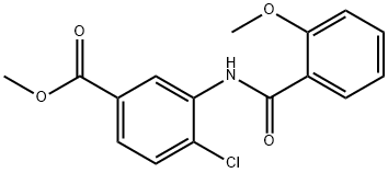 methyl 4-chloro-3-[(2-methoxybenzoyl)amino]benzoate Struktur