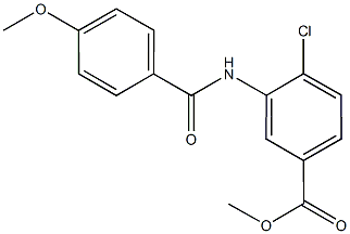 methyl 4-chloro-3-[(4-methoxybenzoyl)amino]benzoate Struktur