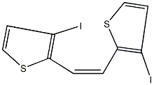 3-iodo-2-[2-(3-iodo-2-thienyl)vinyl]thiophene Struktur